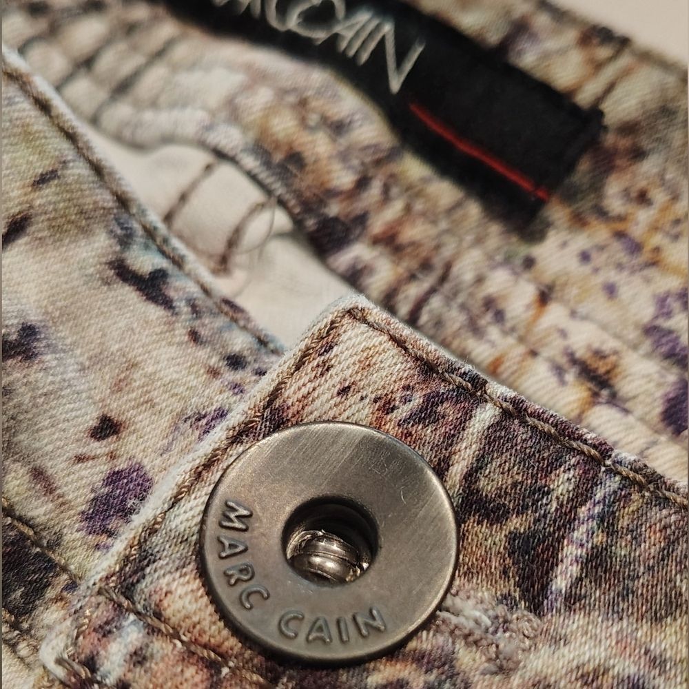 Marc Cain Multicolor Snake Print Skinny Jeans Pants Sz 8 - Picture 6 of 16